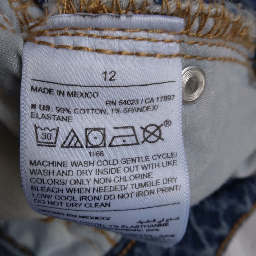 OLD NAVY Extra High-rise Sky-hi Wide Leg Jeans Secret Smooth Pockets Women’s 12 - Picture 7 of 11
